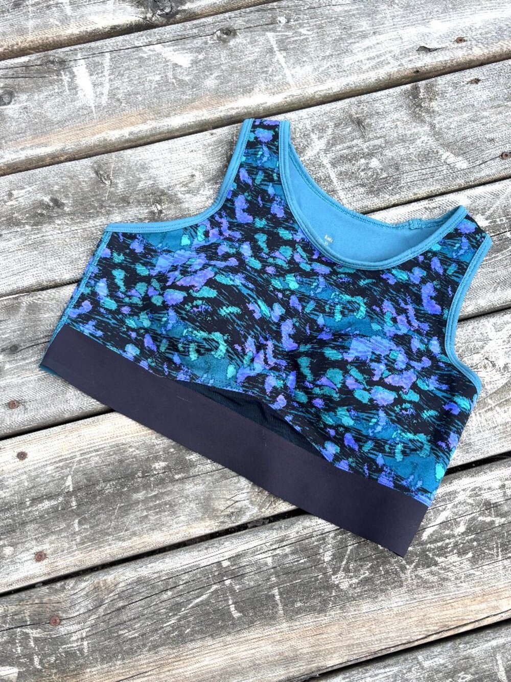 Knix Momenta Racerback sports bra size XL colour Galactica